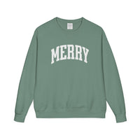 Merry Crewneck Sweatshirt, Cozy Gift for Christmas, Unisex Apparel, Holiday Sweater, Casual Winter Wear, Comfortable Fashion