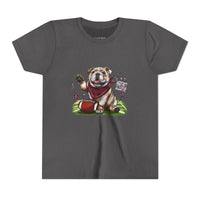 Vintage Bulldog Football Starkville MS Bella Canvas Youth Tee, Kids Graphic Shirt, Children Sports Jersey, Game Day Apparel, Bulldog Fan