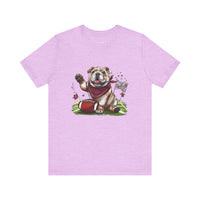 Vintage Bulldog Football Tee Bella Canvas 3001 Womens Tshirt