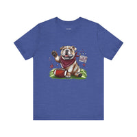 Vintage Bulldog Football Tee Bella Canvas 3001 Womens Tshirt