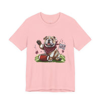 Vintage Bulldog Football Tee Bella Canvas 3001 Womens Tshirt