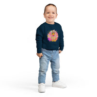 Neon Turkey Thanksgiving Toddler Sweatshirt, Kids Fall Clothing, Holiday Gift, Cute Rabbit Skins Jumper, Thanksgiving Outfit