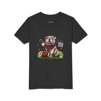 Vintage Bulldog Football Starkville MS Bella Canvas Youth Tee, Kids Graphic Shirt, Children Sports Jersey, Game Day Apparel, Bulldog Fan