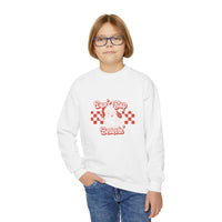 Youth Crewneck Sweatshirt - Don't Stop Believin' Santa Claus Christmas tshirt, Festive, Holiday