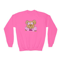 Cute Dog Graphic Youth Crewneck Sweatshirt | Cozy Gift for Pet Lovers, Kids Apparel, Casual Everyday Wear, Dog Lover Gift