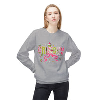 Grinchy Fleece Crewneck Sweatshirt, Cozy Holiday Apparel, Funny Christmas Gift, Unisex Sweater for Winter, Festive Pullover