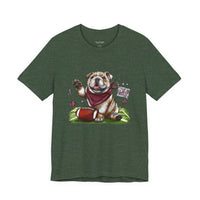 Vintage Bulldog Football Tee Bella Canvas 3001 Womens Tshirt