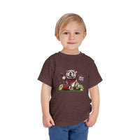 Vintage Bulldog Football Starkville MS Toddler Short Sleeve Tee, Kids Campus Football Shirt, Youth Retro Bulldog Sports T-Shirt, Children's