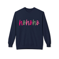 Cheerful 'Ho Ho Ho' Sweatshirt for Everyday Joy, Cozy Gift for Friends, Relaxed Style for Celebrations, Cute Casual Wear, Gildan Softstyle