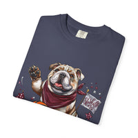 Comfort Colors Bulldog T-Shirt | Unisex Garment-Dyed Tee for Basketball, Athletics, MSU, Starkville MS