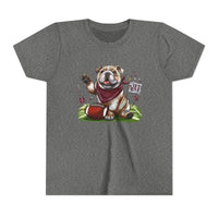 Bella Canvas Youth Vintage Bulldog Pride Football t-shirt, MSU Bulldogs, Starkville MS, Athletics, College Football, Bulldog Pride
