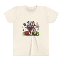 Vintage Bulldog Football Starkville MS Bella Canvas Youth Tee, Kids Graphic Shirt, Children Sports Jersey, Game Day Apparel, Bulldog Fan