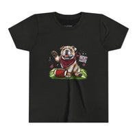 Vintage Bulldog Football Starkville MS Bella Canvas Youth Tee, Kids Graphic Shirt, Children Sports Jersey, Game Day Apparel, Bulldog Fan