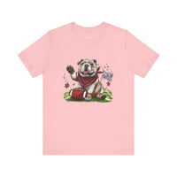 Vintage Bulldog Football Tee Bella Canvas 3001 Womens Tshirt