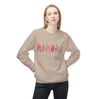 Cheerful 'Ho Ho Ho' Sweatshirt for Everyday Joy, Cozy Gift for Friends, Relaxed Style for Celebrations, Cute Casual Wear, Gildan Softstyle