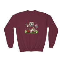 Vintage Bulldog Football Starkville MS Youth Crewneck Sweatshirt, Gildan Sweatshirt for Kids, Bulldog Athletic Team Sweatshirt, Mississippi