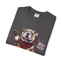 Comfort Colors Bulldog T-Shirt | Unisex Garment-Dyed Tee for Basketball, Athletics, MSU, Starkville MS