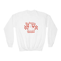 Youth Crewneck Sweatshirt - Don't Stop Believin' Santa Claus Christmas tshirt, Festive, Holiday