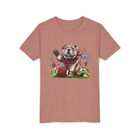 Bella Canvas Youth Vintage Bulldog Pride Football t-shirt, MSU Bulldogs, Starkville MS, Athletics, College Football, Bulldog Pride