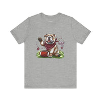 Vintage Bulldog Football Tee Bella Canvas 3001 Womens Tshirt