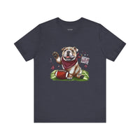 Vintage Bulldog Football Tee Bella Canvas 3001 Womens Tshirt