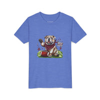 Vintage Bulldog Football Starkville MS Bella Canvas Youth Tee, Kids Graphic Shirt, Children Sports Jersey, Game Day Apparel, Bulldog Fan