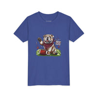 Vintage Bulldog Football Starkville MS Bella Canvas Youth Tee, Kids Graphic Shirt, Children Sports Jersey, Game Day Apparel, Bulldog Fan
