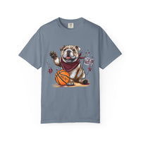 Comfort Colors Bulldog T-Shirt | Unisex Garment-Dyed Tee for Basketball, Athletics, MSU, Starkville MS