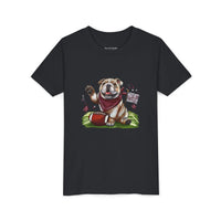 Vintage Bulldog Football Starkville MS Bella Canvas Youth Tee, Kids Graphic Shirt, Children Sports Jersey, Game Day Apparel, Bulldog Fan