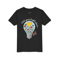 Inspirational Bella Canvas Youth Tee: Let Your Light Shine, Kids T-Shirt, Motivational Gift, Summer Wear, Autism Awareness