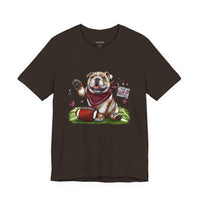 Vintage Bulldog Football Tee Bella Canvas 3001 Womens Tshirt