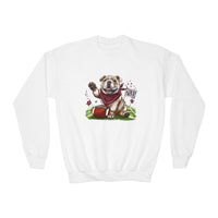 Gildan Crewneck Youth Sweatshirt, Vintage Bulldog Pride football t-shirt, MSU Bulldogs, Starkville MS, College Football, Athletics