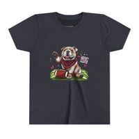 Vintage Bulldog Football Starkville MS Bella Canvas Youth Tee, Kids Graphic Shirt, Children Sports Jersey, Game Day Apparel, Bulldog Fan
