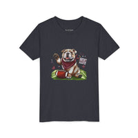 Vintage Bulldog Football Starkville MS Bella Canvas Youth Tee, Kids Graphic Shirt, Children Sports Jersey, Game Day Apparel, Bulldog Fan
