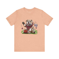 Vintage Bulldog Football Tee Bella Canvas 3001 Womens Tshirt