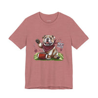 Vintage Bulldog Football Tee Bella Canvas 3001 Womens Tshirt