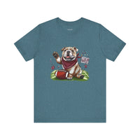 Vintage Bulldog Football Tee Bella Canvas 3001 Womens Tshirt