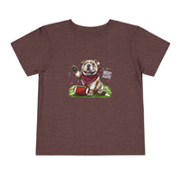 Vintage Bulldog Football Starkville MS Toddler Short Sleeve Tee, Kids Campus Football Shirt, Youth Retro Bulldog Sports T-Shirt, Children's