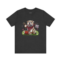Vintage Bulldog Football Tee Bella Canvas 3001 Womens Tshirt