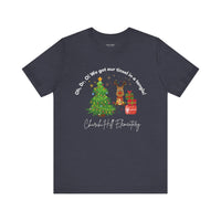 Churchill Elementary Tinsel in Tangle Christmas Shirt, Bella Canvas Unisex Tee - Holiday Xmas Gift Apparel, Festive School Spirit Outfit,