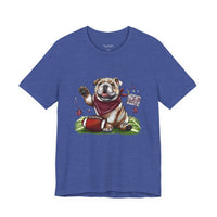 Vintage Bulldog Football Tee Bella Canvas 3001 Womens Tshirt