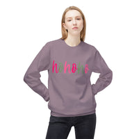 Cheerful 'Ho Ho Ho' Sweatshirt for Everyday Joy, Cozy Gift for Friends, Relaxed Style for Celebrations, Cute Casual Wear, Gildan Softstyle