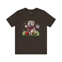Vintage Bulldog Football Tee Bella Canvas 3001 Womens Tshirt