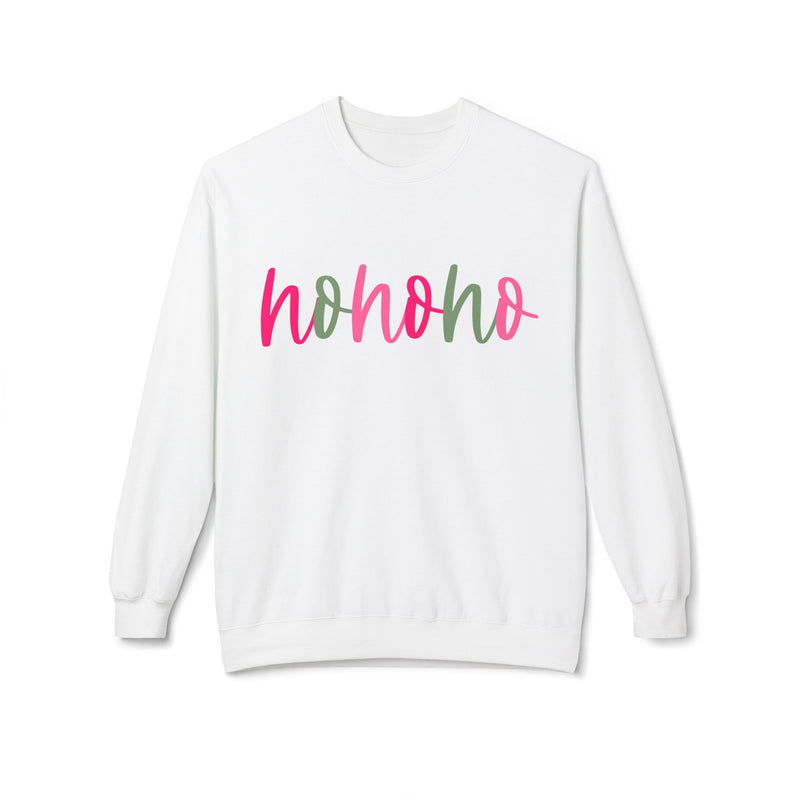 Cheerful 'Ho Ho Ho' Sweatshirt for Everyday Joy, Cozy Gift for Friends, Relaxed Style for Celebrations, Cute Casual Wear, Gildan Softstyle