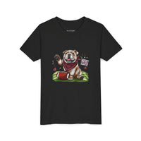 Vintage Bulldog Football Starkville MS Bella Canvas Youth Tee, Kids Graphic Shirt, Children Sports Jersey, Game Day Apparel, Bulldog Fan