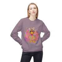 Neon Girly Thanksgiving Turkey Sweatshirt, Soft Gildan Crewneck Jumper, Unisex Midweight Fleece, Holiday Gift, Cozy Winter Sweater, Turkey