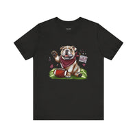 Vintage Bulldog Football Tee Bella Canvas 3001 Womens Tshirt