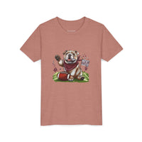 Vintage Bulldog Football Starkville MS Bella Canvas Youth Tee, Kids Graphic Shirt, Children Sports Jersey, Game Day Apparel, Bulldog Fan