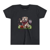 Vintage Bulldog Football Starkville MS Bella Canvas Youth Tee, Kids Graphic Shirt, Children Sports Jersey, Game Day Apparel, Bulldog Fan