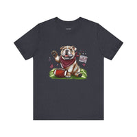 Vintage Bulldog Football Tee Bella Canvas 3001 Womens Tshirt